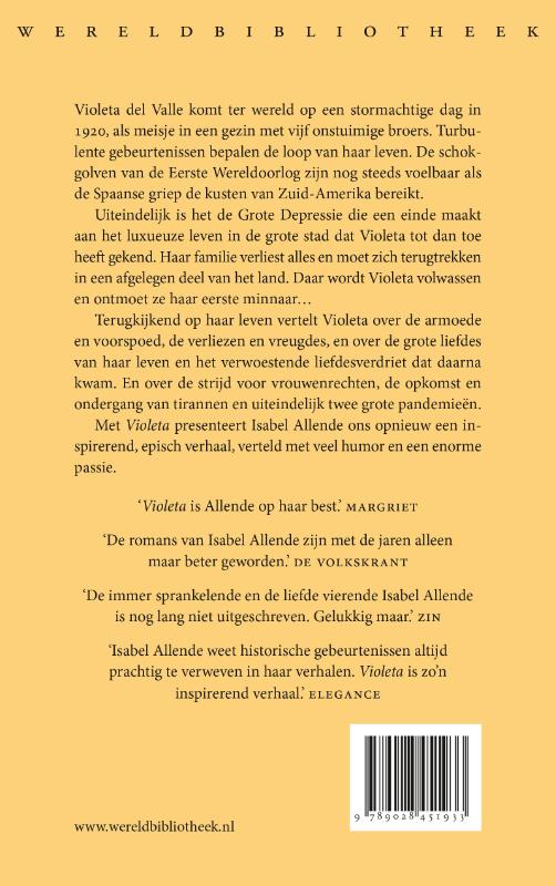 Achterkant van Violeta