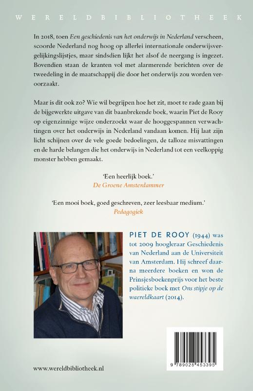 Achterkant van Een geschiedenis van het onderwijs in Nederland