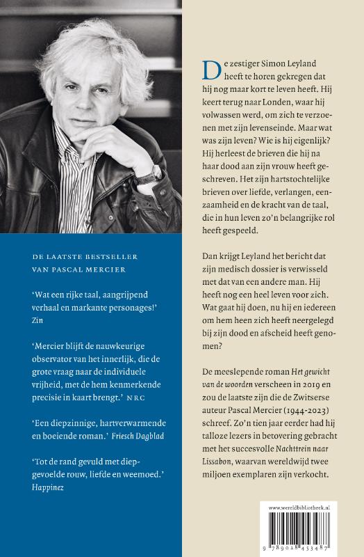 Achterkant van Het gewicht van de woorden