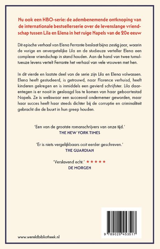 Achterkant van Het verhaal van het verloren kind