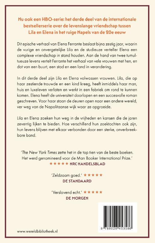 Achterkant van Wie vlucht en wie blijft