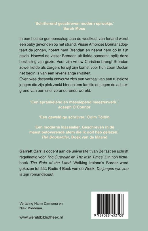 Achterkant van De jongen van zee