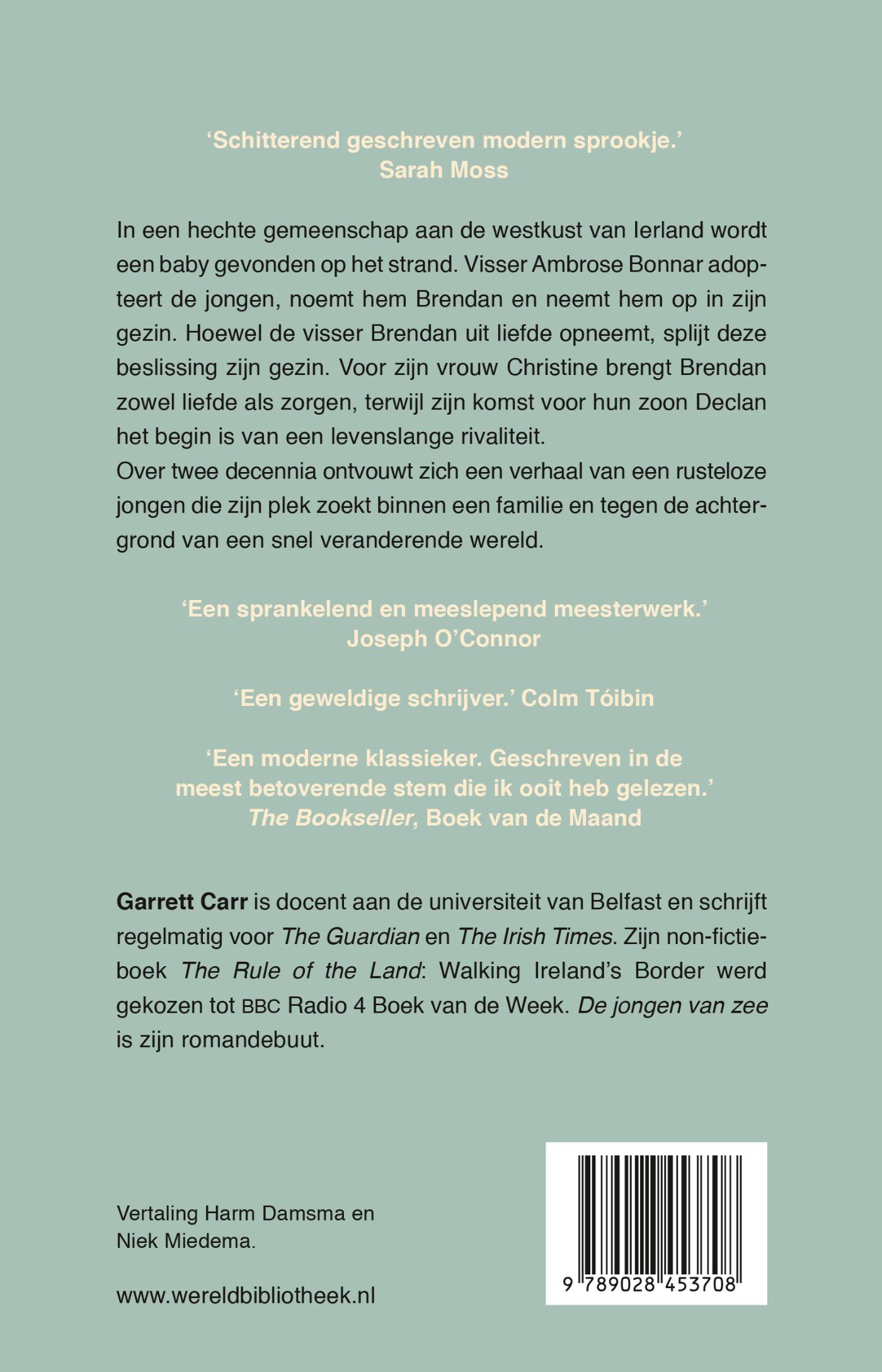 Achterkant van De jongen van zee