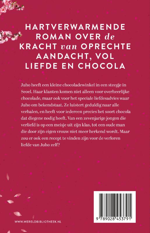 Achterkant van De chocoladewinkel van verloren liefdes