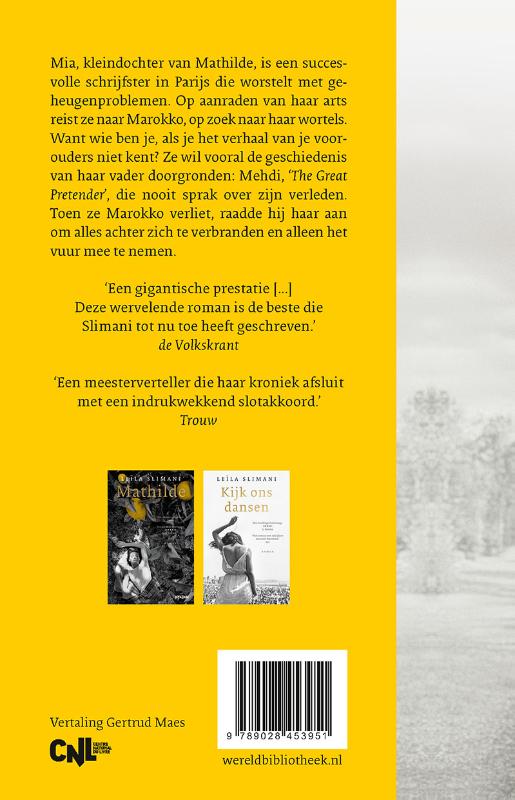 Achterkant van Neem het vuur mee