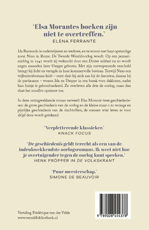 Achterkant van De geschiedenis