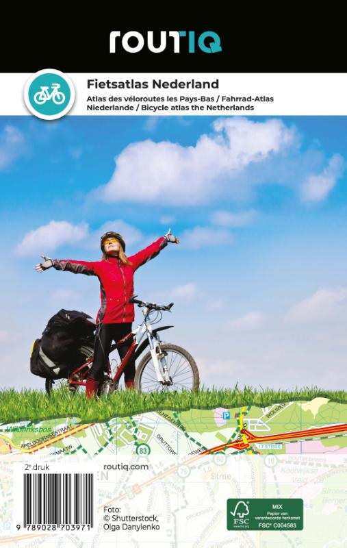 Achterkant van Routiq Fietsatlas Nederland