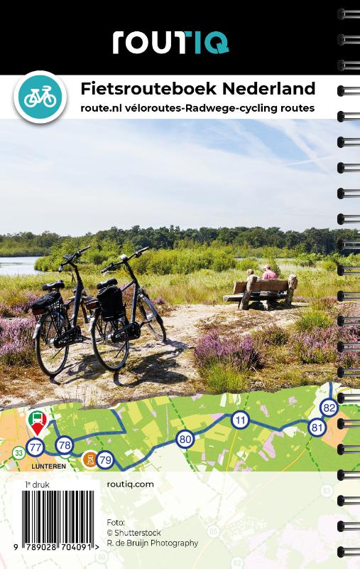 Achterkant van Routiq Fietsrouteboek Nederland