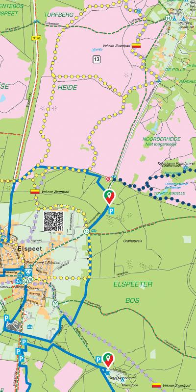 Achterkant van Falk Regiokaart Veluwe Noord