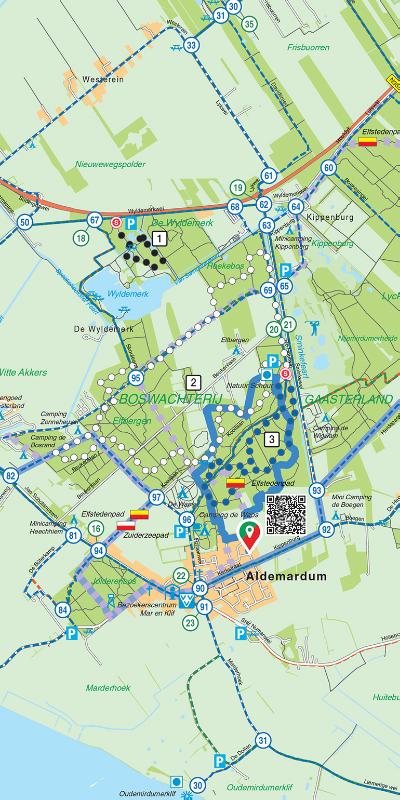 Achterkant van Falk Regiokaart Zuid-West Friesland incl. Gaasterland