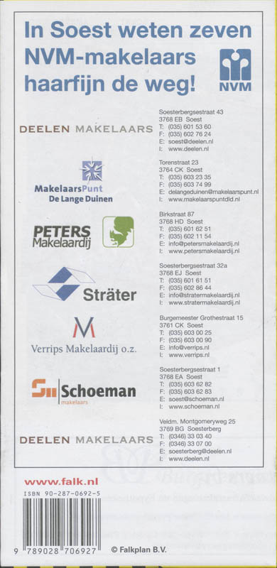 Achterkant van Soest plattegrond