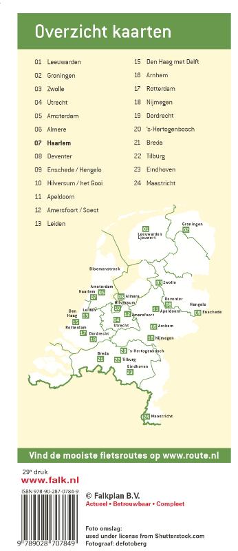 Achterkant van Nijmegen plattegrond