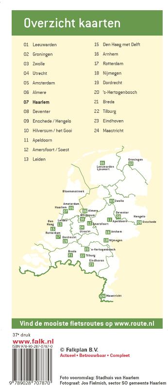 Achterkant van Haarlem plattegrond