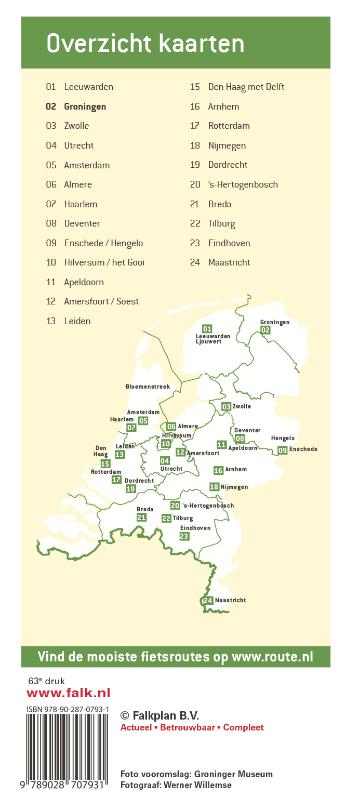 Achterkant van Groningen plattegrond