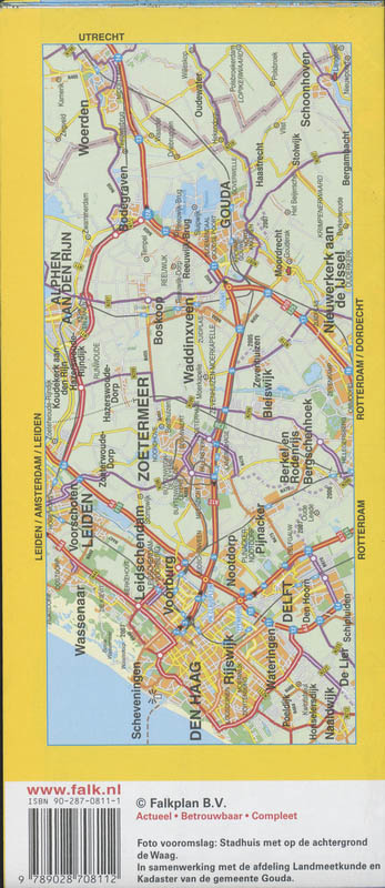 Achterkant van Gouda plattegrond