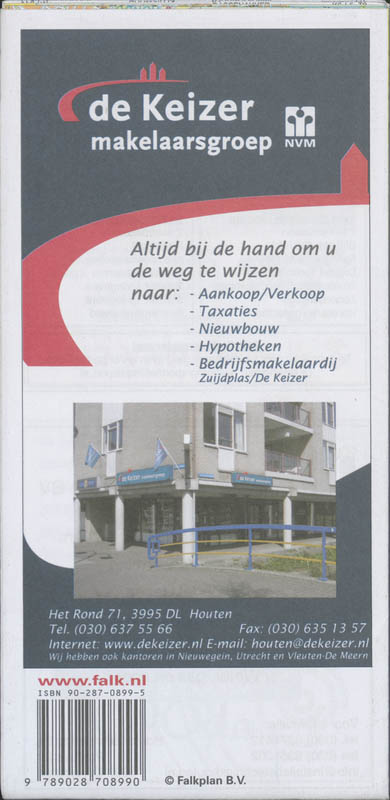 Achterkant van Houten plattegrond