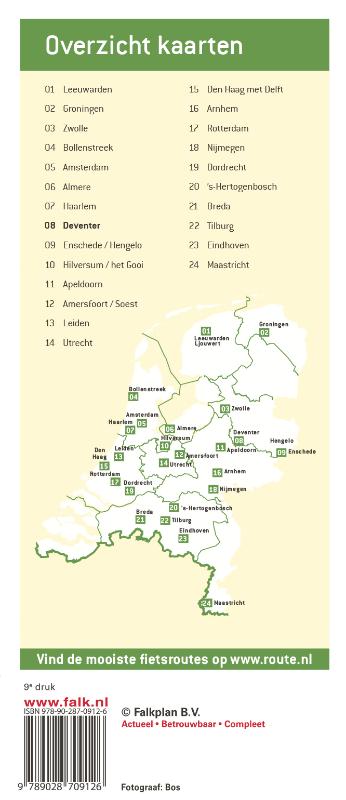 Achterkant van Deventer plattegrond