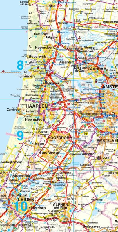 Achterkant van Autokaart Nederland Classic