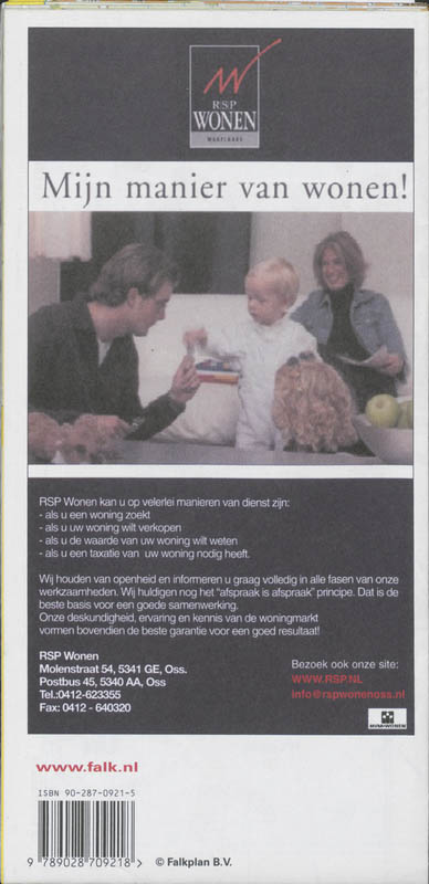 Achterkant van Oss plattegrond