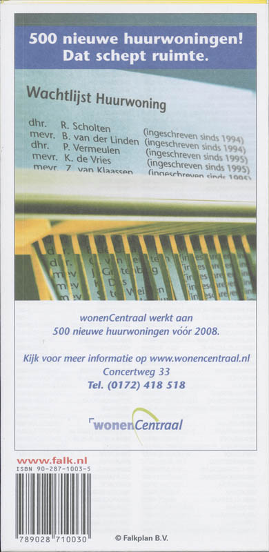 Achterkant van Alphen a/d Rijn plattegrond