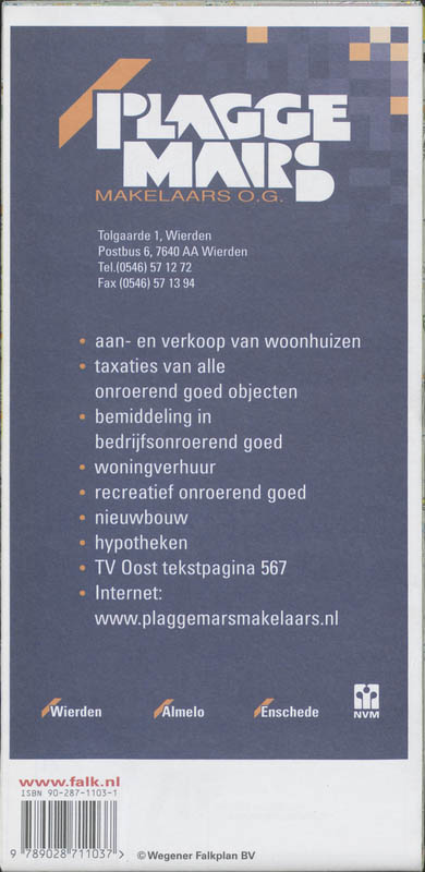 Achterkant van Wierden plattegrond