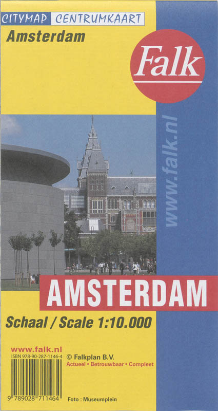 Achterkant van Amsterdam centrumkaart