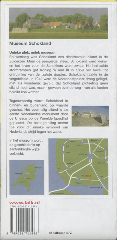 Achterkant van Noordoostpolder plattegrond