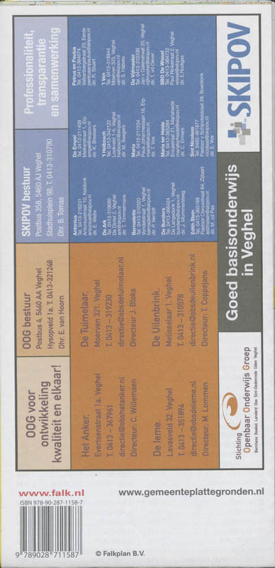 Achterkant van Veghel plattegrond