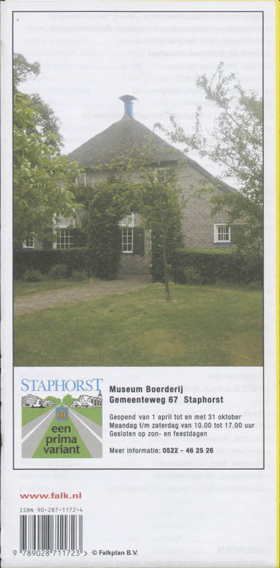 Achterkant van Staphorst plattegrond