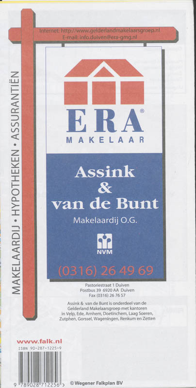 Achterkant van Duiven plattegrond