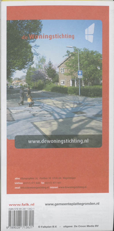 Achterkant van Wageningen plattegrond