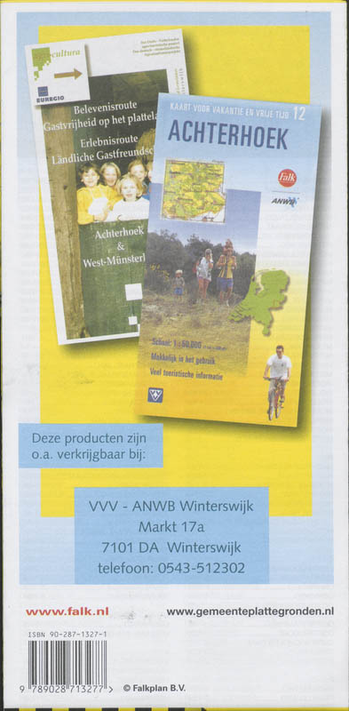 Achterkant van Winterswijk plattegrond