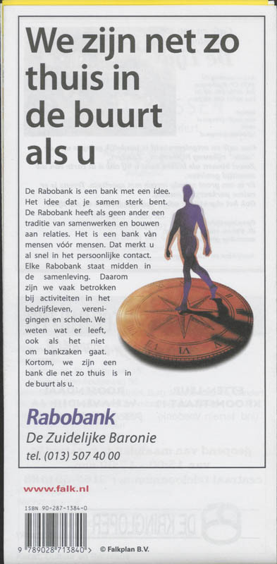 Achterkant van Zundert plattegrond