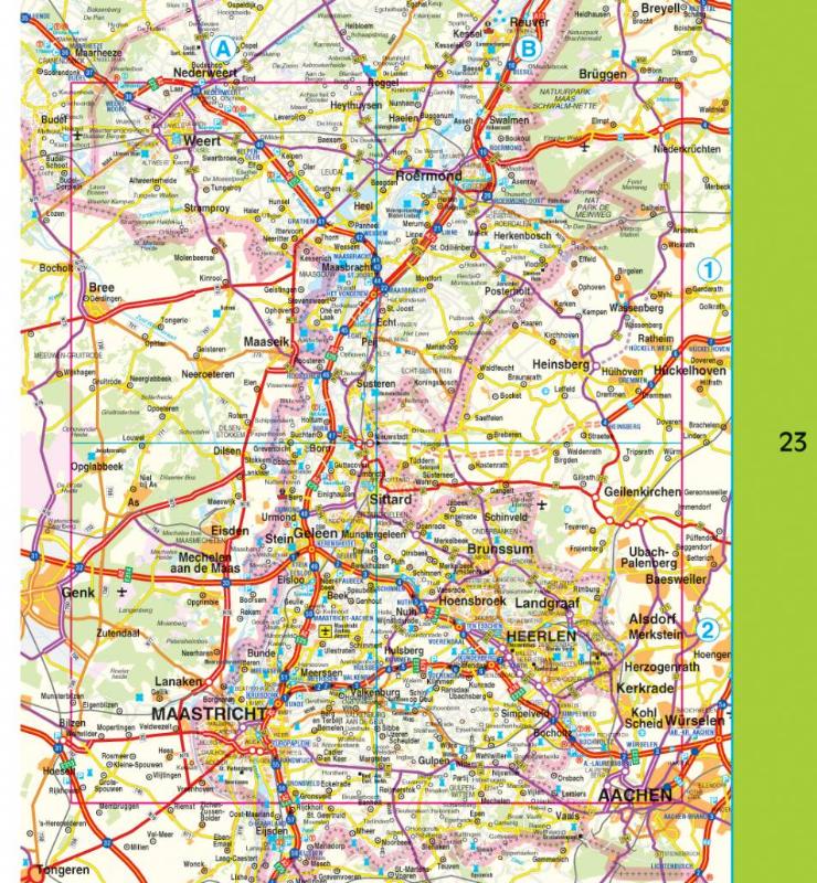 Achterkant van Routiq Nederland Tab Map