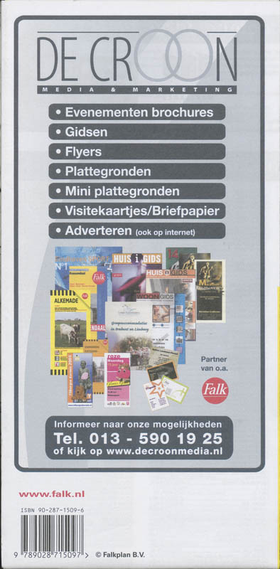 Achterkant van Ermelo plattegrond