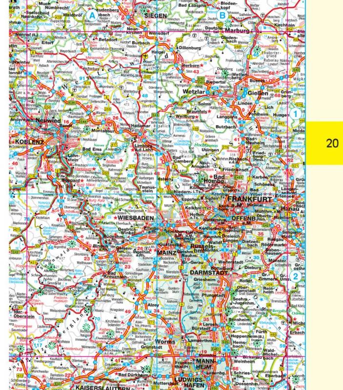 Achterkant van Routiq Duitsland tab map