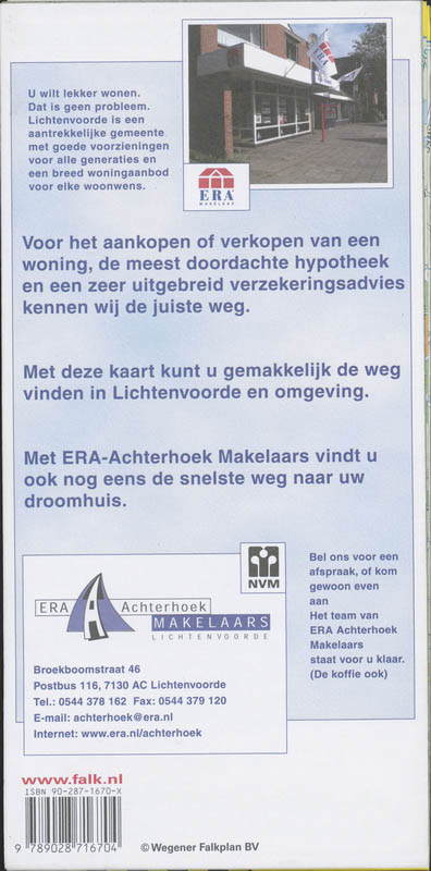 Achterkant van Lichtenvoorde plattegrond