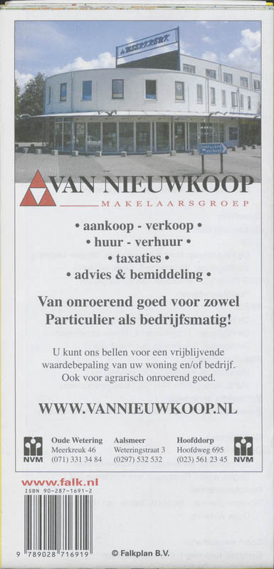 Achterkant van Alkemade plattegrond