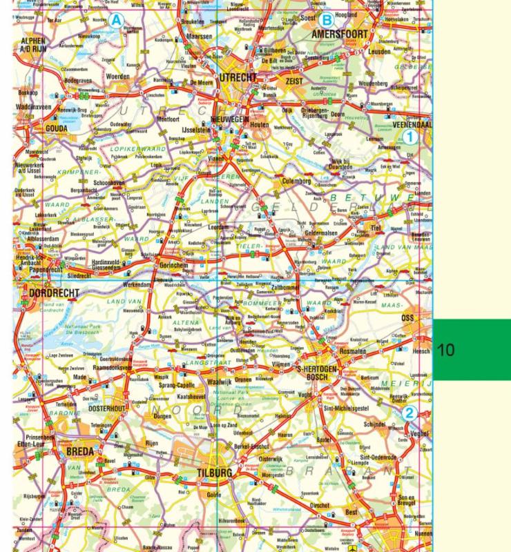 Achterkant van Routiq Benelux tab map