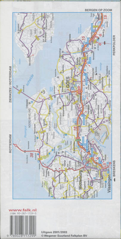 Achterkant van Goes plattegrond
