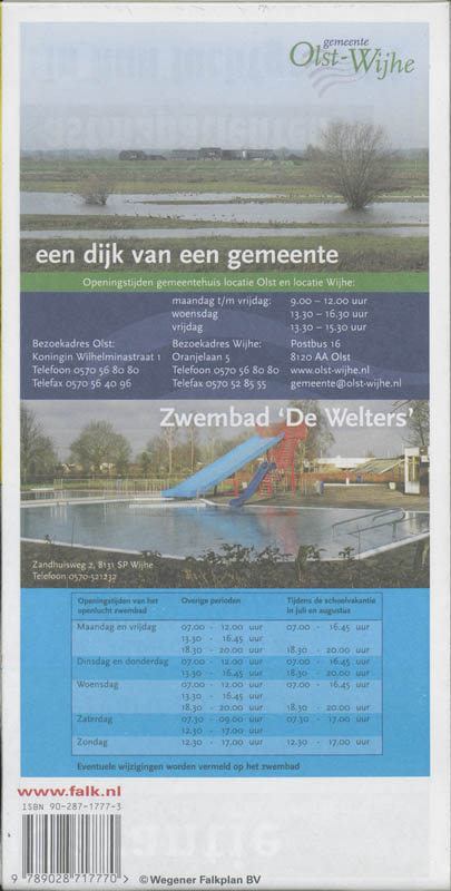 Achterkant van Olst - Wijhe plattegrond