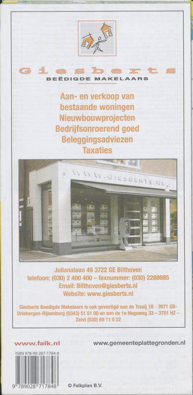 Achterkant van De Bilt plattegrond