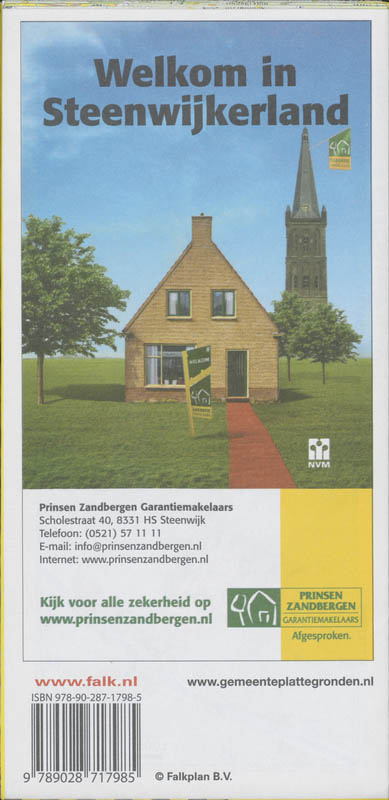 Achterkant van Steenwijkerland plattegrond