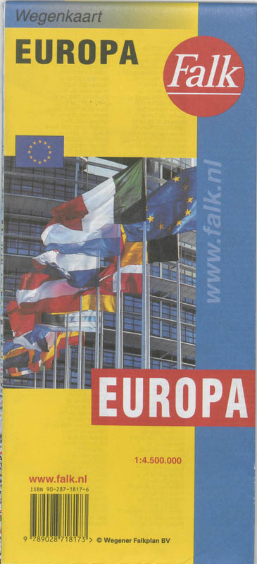 Achterkant van Europa actiekaart