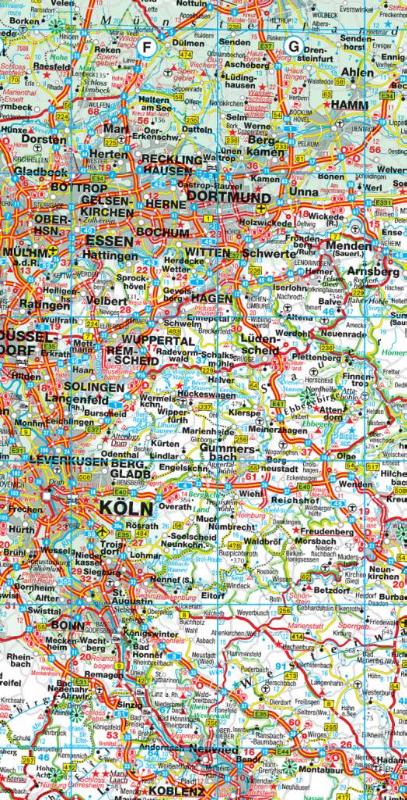 Achterkant van Duitsland 1 : 750.000