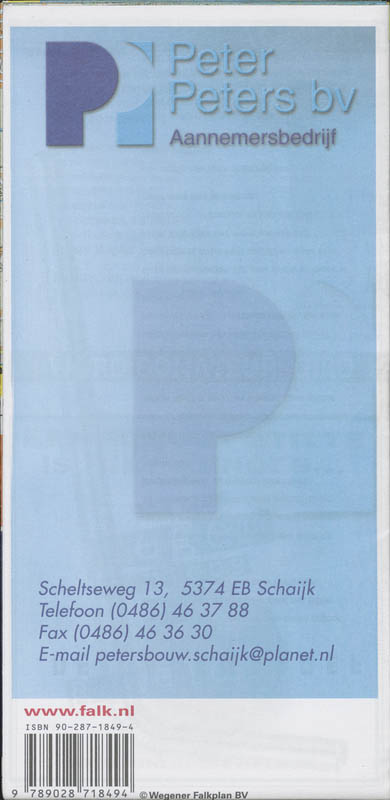 Achterkant van Landerd plattegrond