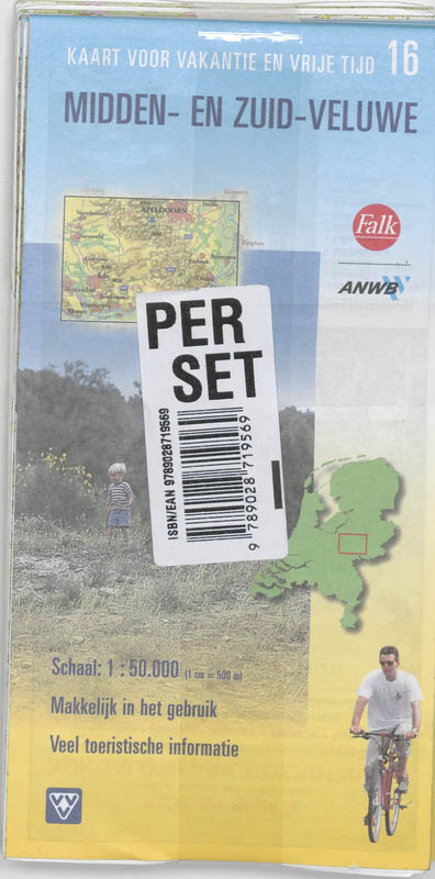 Achterkant van Midden en Zuid-Veluwe 16 KVVT set 5 ex