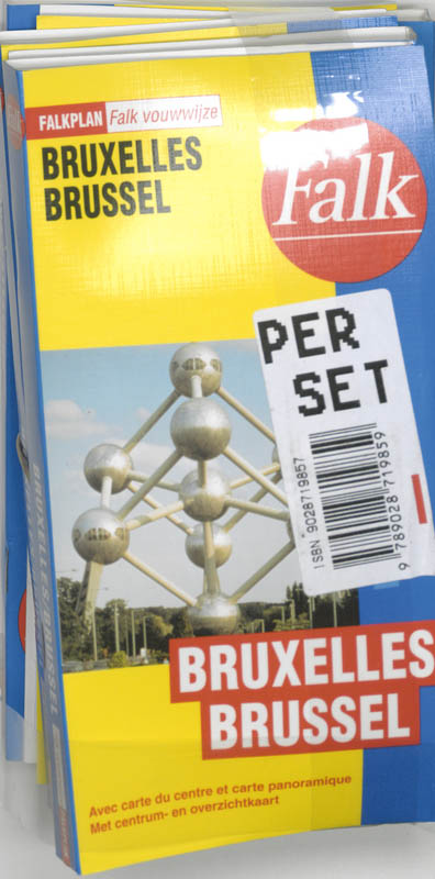 Achterkant van Brussel Groot Falk vouwwijze set 5 ex