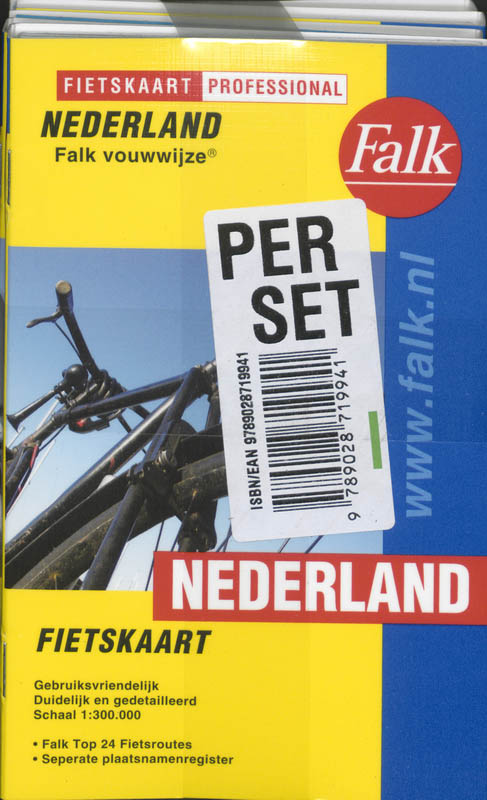 Achterkant van Nederland Fietskaart set 5 ex
