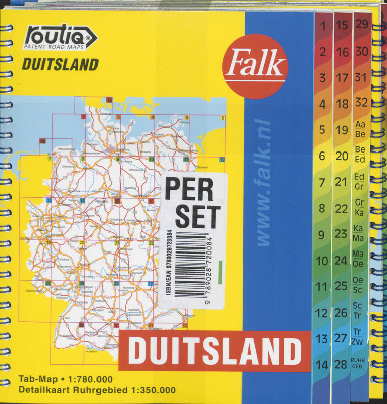 Achterkant van Duitsland Routiq Tab set 5 ex